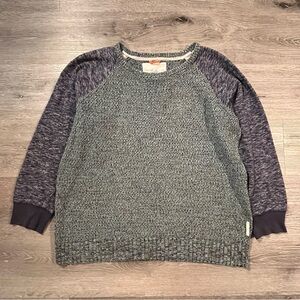 Koto Urban Outfitters Raglan Long Sleeve Crew Neck Sweater XL Marled Colorblock